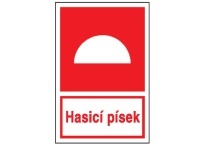 Tabulka - Hasicí písek 20 x 30 cm