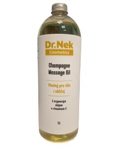 Dr.Nek Cosmetics masážní olej champagne bez pumpičky 1l