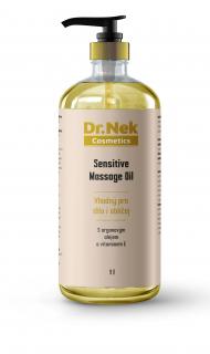 Dr.Nek Sensitive masážní olej s pumpičkou s arganovým olejem a vitamínem E 1l