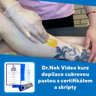Dr.Nek Video kurz depilace cukrovou pastou s certifikátem a skripty