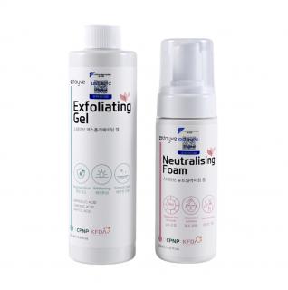 Stayve Dermawhite - Neutralizační pěna a Stayve Dermawhite - Exfoliační gel - set