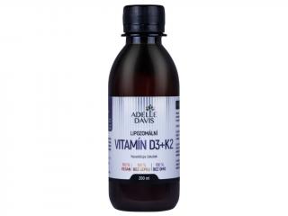 Adelle Davis, Lipozomální Vitamín D3+K2, 200 ml