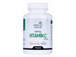 Adelle Davis, Vitamín C 500 mg, 60 kapslí