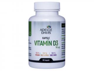 Adelle Davis, Vitamín D3, 60 kapslí