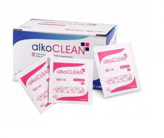 alkoCLEAN - gázové čtvrečky pro dezinfekci, 2 vrstvy, 30x65mm, isopropylalkohol 70%, 50ks