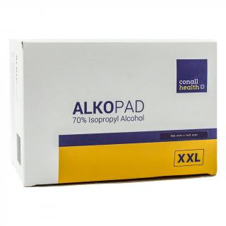 ALKOPAD - gázové čtverečky pro dezinfekci, isopropylalkohol, XXL 190x140mm, 50ks