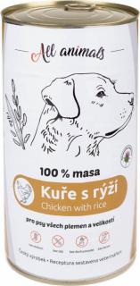 All Animals DOG kuřecí mleté maso s rýží 1200g