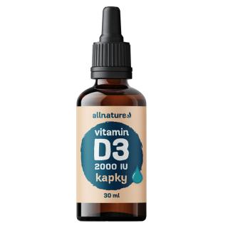 Allnature Vitamin D3 Forte 2000IU - kapky, 30 ml