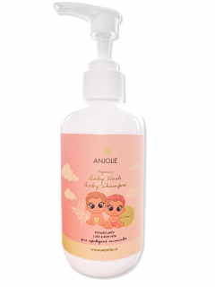 Anjolie Dětský avokádový šamponek & sprchový gel s olivovým skvalanem, 500ml