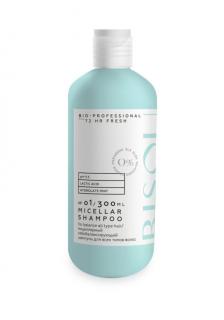 BISOU Professional - Micelární vyrovnávací šampon pro mastné kořínky a suché konečky vlasů, 300 ml