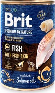 BriBrit Premium by Nature konzerva paté pro psy bez obilovin rybí maso s kůží, 400 g