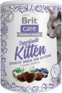 Brit Care Cat křupavé pamlsky pro kočky s kokosem a borůvkou, 100 g