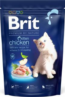 Brit Premium by Nature Cat krmivo pro koťata s kuřetem, 1,5 kg