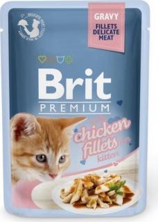 Brit Premium Cat Kapsička pro kastrované kočky filety z kuřete ve šťávě, 85 g