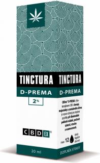 CBDex Tinctura D-PREMA 2%, 20ml