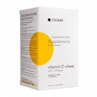 Colway Int. Vitamín C-olway s Kolagenem - 100% Přírodní Levotočiva Forma Vitamínu C + KOLAGEN, 30ks
