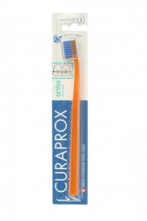 Curaprox CS 5460 ortho, Zubní kartáček Ultra soft, 1 ks Barva: Oranžovo-modrá