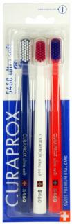 Curaprox CS 5460 Zubní kartáček Ultra soft, 3 ks Barva: Modrá, bílá, červená