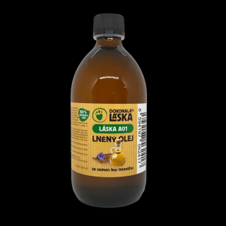 Dokonalá láska LÁSKA A01 Lněný olej s vitaminem E, 500 ml