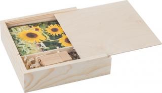 Dřevěná krabička na fotografie