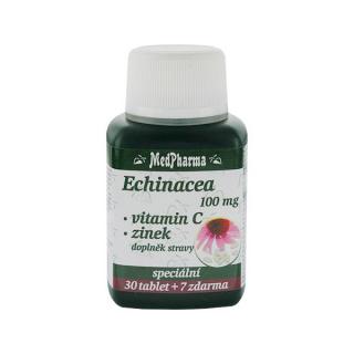 Echinacea 100 mg + vitamin C + zinek, 37 tablet