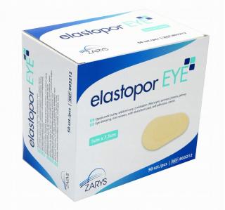 Elastopor Eye netkané oční krytí 5cm x 7,5cm, sterilní, 50ks