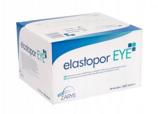 Elastopor Eye netkané oční krytí 6,5cm x 9,4cm, sterilní, 50ks