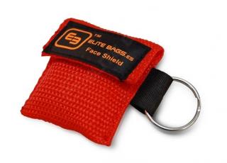 Elite Bags - Rouška resuscitační - klíčenka Barva: Červená