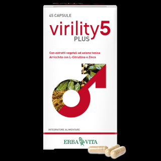 Erba Vita VIRILITY 5 PLUS - erekce, potence, 45 kapslí