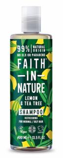 Faith in Nature přírodní šampon Citrón & Tea Tree, 400ml