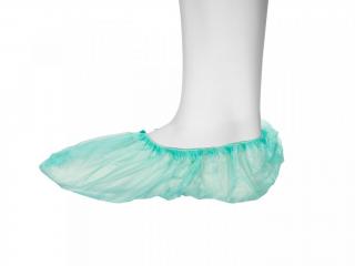 Fóliové návleky na obuv (modré, zelené, bílé) 100ks Barva: Zelená