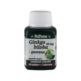 Ginkgo biloba 30 mg + guarana, 37 tablet