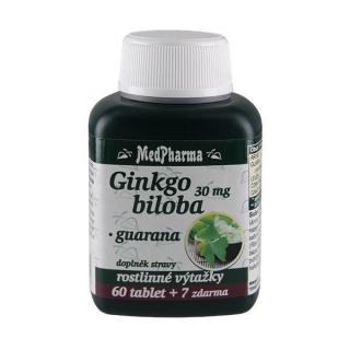 Ginkgo biloba 30 mg + guarana, 67 tablet