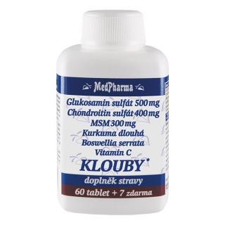 Glukosamin sulfát (chondroitin, MSM, kurkuma), 67 tablet