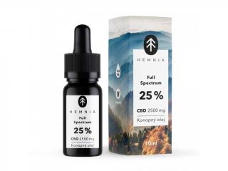 Hemnia Full Spectrum CBD Konopný olej 25%, 2500 mg, 10 ml