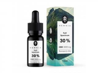 Hemnia Full Spectrum CBD Konopný olej 30%, 3000 mg, 10 ml