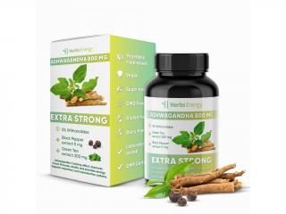 Herbs Energy Ashwagandha – extrakt z kořene 800 mg, 90 kapslí  + Dárek