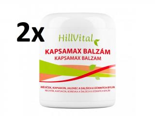 HillVital Kapsamax balzám, na ztuhlé svaly a klouby, 2x250 ml  + Dárek