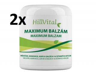 HillVital Maximum balzám na revma a bolest kloubů, 2x250ml  + Dárek