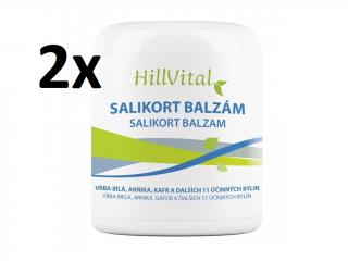 HillVital Salikort balzám, na bolest svalů a zánět šlach, 2x250ml  + Dárek