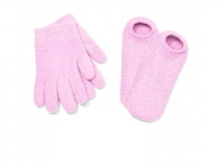 Hydratační rukavice + ponožky, růžové