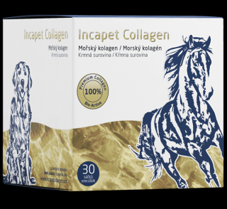 Incapet Collagen – kolagen pro zvířata (psy, koně, kočky), 30 sáčků