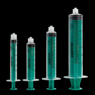 Injekční stříkačka dicoNEX 3 dílná, Luer lock, sterilní, 3ml, 5ml, 10ml -100ks Objem: 10 ml