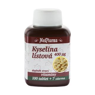 Kyselina listová 800 µg MedPharma - 107 tablet  |OnlineMedical.cz