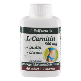 L-Carnitin 500 mg + inulin + chrom, 67 tablet