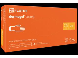 Latexové rukavice Mercator DERMAGEL 100 ks Velikost: XS