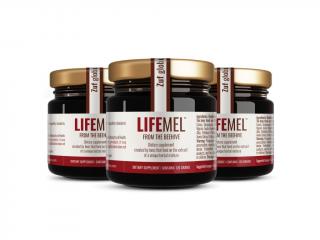 LIFEMEL, včelí med, 3x120g  + Dárek