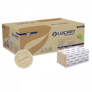 Lucart EcoNatural V2 - papírové utěrky, 21 x 21,20 ks