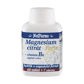 Magnesium citrát Forte + vitamin B6, 67 tablet