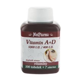 MedPharma Vitamin A + D (5000 I.U./400 I.U.) - 107 tobolek  |OnlineMedical.cz